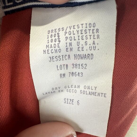 Vintage Orange Ombré Sheer Lined‎ Y2k Whimsical Coquette Fairy Midi Dress Size 6 - Picture 8 of 11